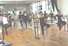 バーでのストレッチ